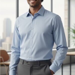 Classic Shirt Light Blue Men's Dress Shirt. Size M.